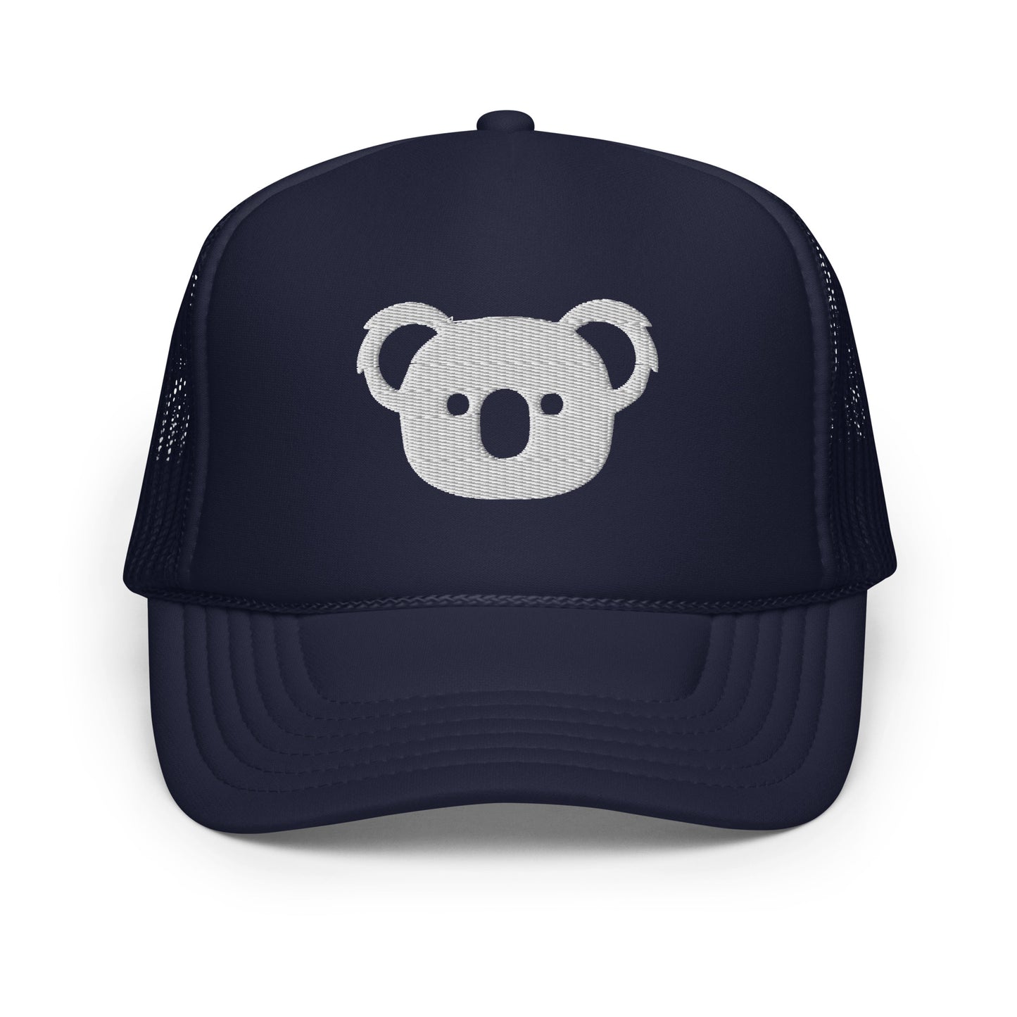 White Koala Wallet Foam Trucker Hat